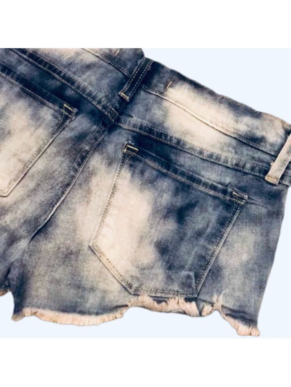 Flying Monkey Low Rise Denim Micro Shorts Size 25 - Picture 3 of 6